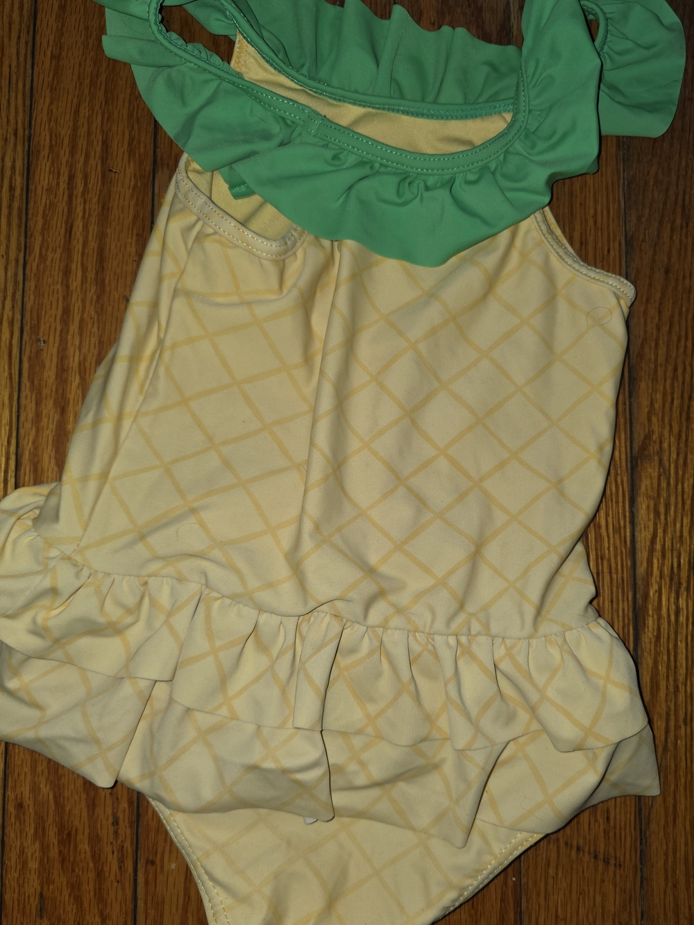 Gymboree Yellow and Green Ruffle One-Piece Swimsuit